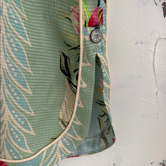 Scotch & Soda Floral pool/beach dress with Pink and Green Accents - Picture 3 of 5